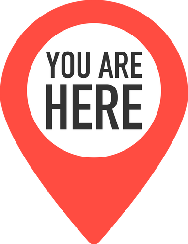 You Are Here Location Pointer Pin